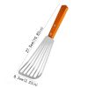 1pc Stainless Steel Frying Shovel For Egg Steak Fish Slice; Non-slip Frying Spatula; Leaky Shovel; Cookware; Kitchen Supplies