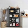 5-Tier Heavy Duty Shelving Unit Adjustable Storage Shelf Kitchen Baker's Rack Metal Storage Rack for Kitchen