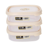 6 Piece Food Storage Container Set with Easy Locking Lids, BPA Free and 100% Leak Proof, Plastic