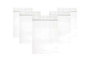 Zip Bags 6" x 9"; Pack of 100 Clear Plastic Jewelry Bags with Zipper; 2 Mil Thick Polyethylene Sealable Bags; Self Lock Plastic Baggies; Heavy Duty Re