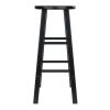 Element Bar Stools; 2-Pc Set; Black