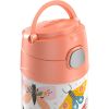 Thermos Kids Stainless Steel Vacuum Insulated Funtainer straw bottle, Butterfly, 12oz