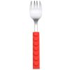 Kids'  3Pcs Flatware with Brick Toy Silicone Handle Childrens Stainless Steel Silverware Toddler Utensils Spoons+Forks+Knife Set