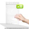 Zip Bags 6" x 9"; Pack of 100 Clear Plastic Jewelry Bags with Zipper; 2 Mil Thick Polyethylene Sealable Bags; Self Lock Plastic Baggies; Heavy Duty Re