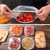 100pcs Disposable Cling Film Sleeve; No Odor Household Food Grade Fresh-keeping Bowl Cover; PE Cling Film Shower Cap