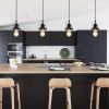 Industrial Black Pendant Light Metal Cage Pendant Lights Dining Room Hanging Lighting for Kitchen Island Living Room Bedroom Entryway Barn Farmhouse,S