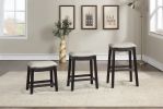 Grey PU Upholstery Bar Stool, Set of 2