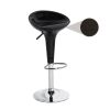 Set of 2 Swivel Adjustable Height Bar Stools, Black