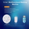 Portable Washing Machine;  Mini Ultrasonic Washing Machine 3 in 1 Dishwashers Ultrasonic Waves Suitable for Home;  Business;  Travel;  College Room;