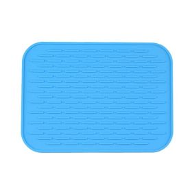 Multifunctional And Durable Silicone Round Non-slip Heat-resistant Mat; Coaster Mat; Placemat; Pot Mat; Table Mat (Quantity: 1pc, Color: Blue)