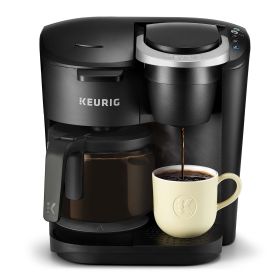 K-Duo Essentials Black Single-Serve K-Cup Pod Coffee Maker, Black (Actual Color: Black)