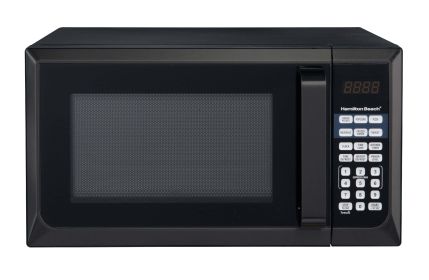 Stainless Steel 0.9 Cu. Ft. Black Microwave Oven (actual_color: black stainless steel)