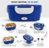 1.5L 110V/12V Electric Lunch Box Portable for Car Office Food Warmer Heater Container 40W