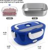 1.5L 110V/12V Electric Lunch Box Portable for Car Office Food Warmer Heater Container 40W