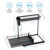 Gracenal Under Sink Organizer, Kitchen Organizers and Storage 1 Pack, L-Shaped 2-Tier Bathroom Storage, Upgraded Pull Out Cabinet Organizer, Gifts for