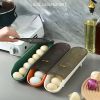 12 Grids Plastic Egg Storage Box; Kitchen Refrigerator Egg Box